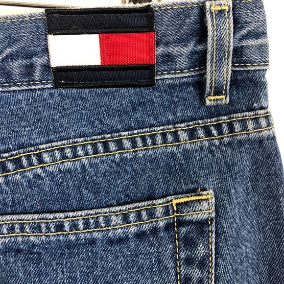 Vtg Y2K 00 Tommy Hilfiger Women's Roc Roc Jeans Sz 13 High Waist Cotton Med Wash - Picture 7 of 10